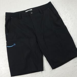 Luly Yang Shorts Mens Medium Black Cargo 34x11 Amazon